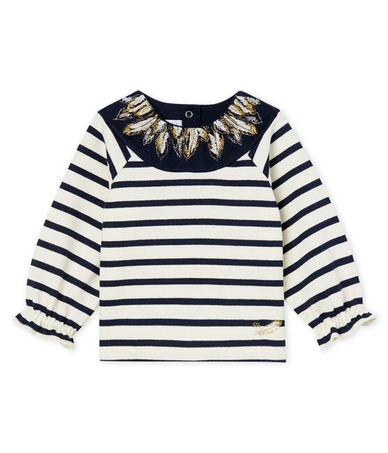 Baby Girls' New Look Sailor Top COQUILLE beige/SMOKING CN blue