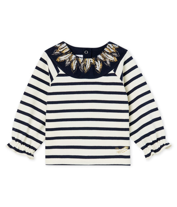 Baby Girls' New Look Sailor Top white/blue