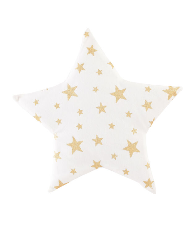 Rib Knit Baby Cushion white/yellow