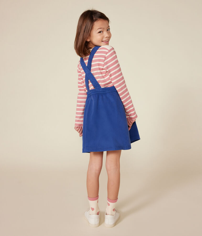 Iconic Breton top in cotton for girls or boys pink/ecru