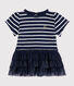Baby girls' tulle and sailor striped dress