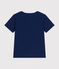 Boys' short-sleeved fine jersey T-Shirt MEDIEVAL blue