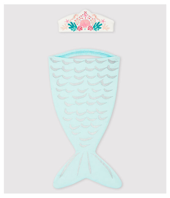 Girls' Cotton Fancy Dress Mermaid Set HAITI blue/MULTICO ecru