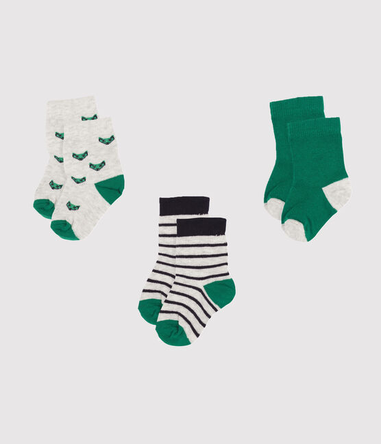 Baby Boys' Socks - 3-Piece Set BELUGA CHINE grey