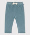 Babies' trousers in plain terry velour GOBELIN