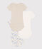 Babies' Rainbow Short-sleeved Cotton Bodysuits - 3-Pack variante 1