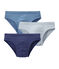 Set of 3 boys' plain briefs LOT white