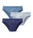 Set of 3 boys' plain briefs