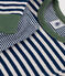 Children's Stripy Cotton Pyjamas MEDIEVAL blue/MONTELIMAR