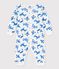 Babies' Footless Decorative Cotton Sleepsuit MARSHMALLOW white/MULTICO white