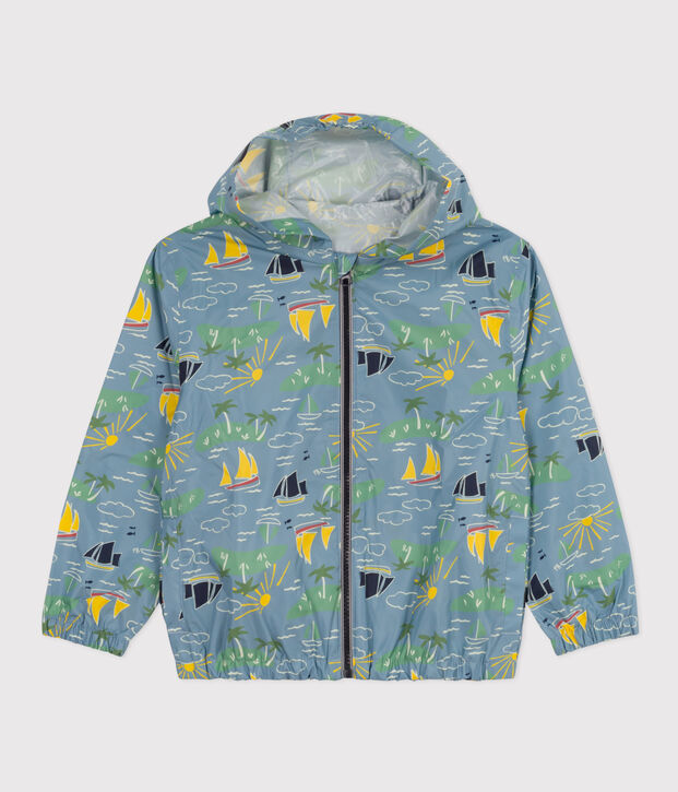 Children's Unisex Recycled Fabric Windbreaker blue/multicolor