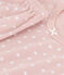 Girls' Short-Sleeved Spotted Cotton Pyjamas SALINE /MARSHMALLOW