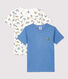 Boys' Short-Sleeved Panther Print Organic Cotton T-Shirts - 2-Pack