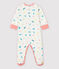 Babies' Colourful Cats Double-Sided Jersey Sleepsuit MARSHMALLOW white/MULTICO white