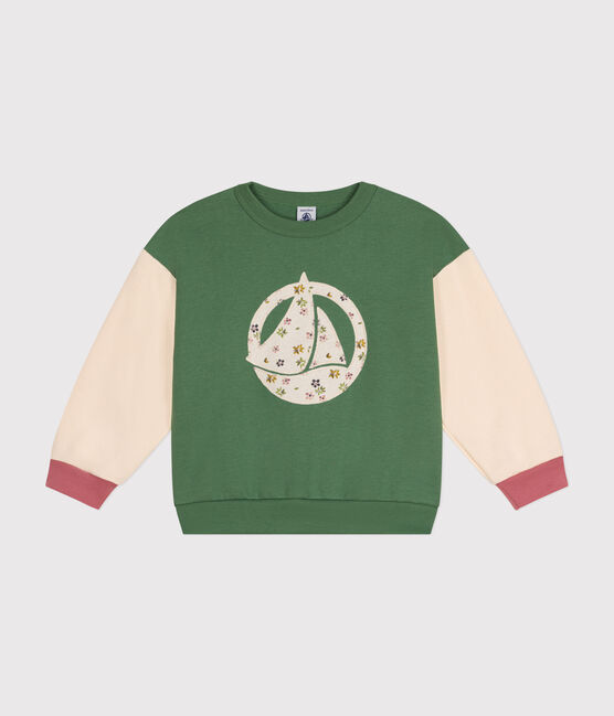 Girls' fleece sweatshirt PALMERAIE /MULTICO