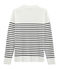 Men's Sailor Pullover MARSHMALLOW white/SMOKING blue