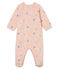 Baby Girls' Fleece Sleepsuit MINOIS pink/MULTICO white