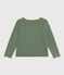 Girls' Cotton Cardigan CROCO green