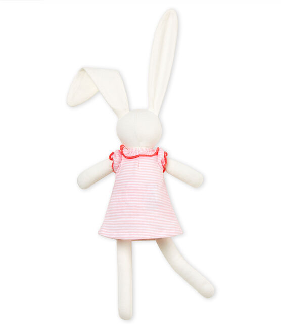Rabbit in clothing comforter VIENNE pink/MARSHMALLOW white