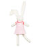 Rabbit in clothing comforter VIENNE pink/MARSHMALLOW white