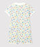 Babies' Floral Cotton Playsuit MARSHMALLOW white/MULTICO white
