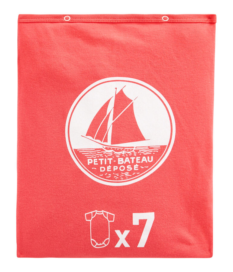 Surprise pack of 7 short-sleeved bodysuits for baby girls multicolor