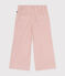 Little girls' corduroy trousers SALINE pink