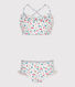 Children's two-piece floral swimsuit