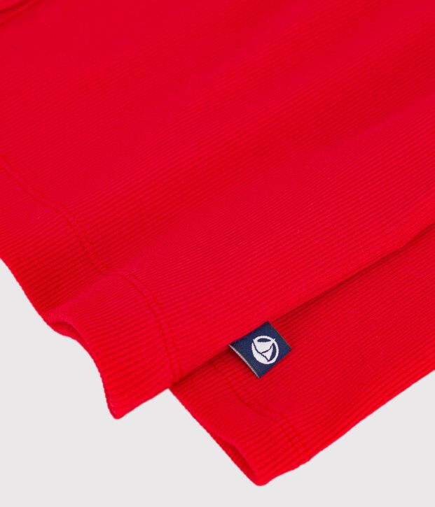 Women's plain cotton cardigan red