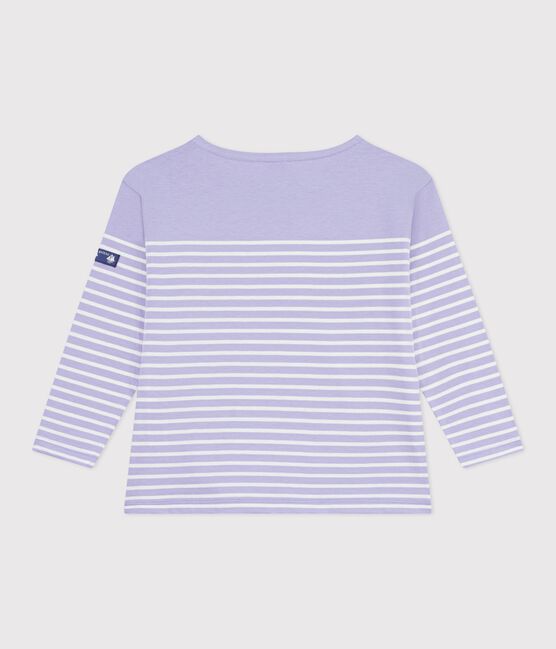 Children's cotton Breton top SQUAW purple/MILK