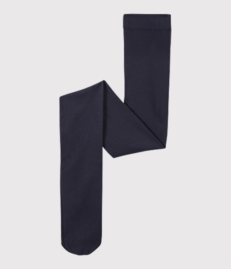 Microfibre tights for girls blue