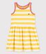 Girls' Sleeveless Stripy Cotton Dress