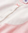 Chemise de nuit fille en milleraies GRETEL pink/LAIT white