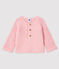 Baby girl's wool and cotton mix cardigan MINOIS pink