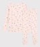 Girls' Princess Print Snugfit Cotton Pyjamas FLEUR pink/MULTICO white