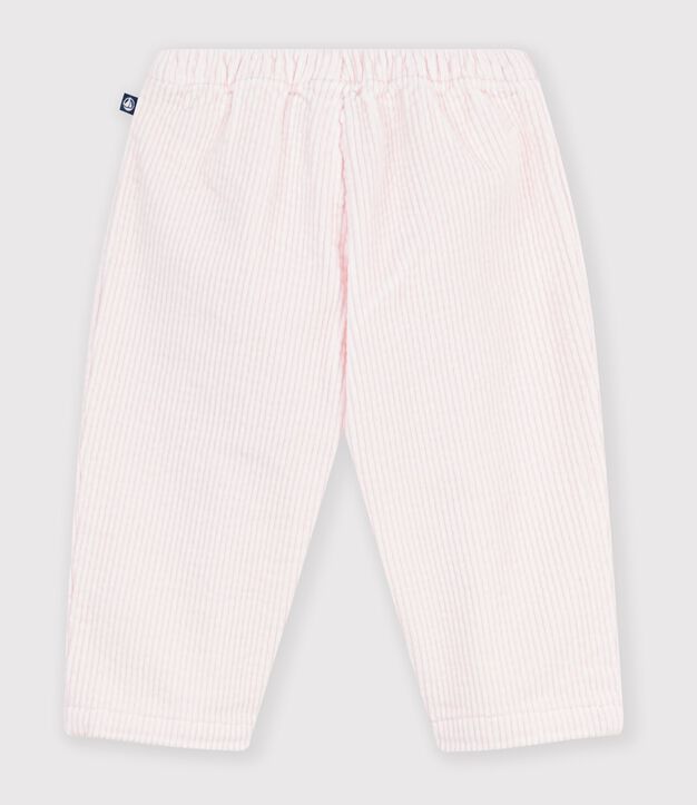Babies' plain corduroy trousers BARELY