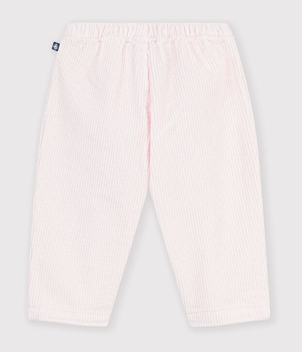 Babies' plain corduroy trousers BARELY