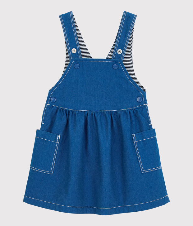 Babies' Cotton Dress blue