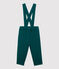 Babies' Fleece Trousers With Braces PINEDE green