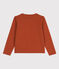 Girls' Cotton Cardigan RUSTY brown