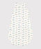 Babies' 2 TOG dinosaur patterned cotton sleeping bag MARSHMALLOW white/MULTICO white