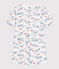 Women's short Paris print cotton pyjamas MARSHMALLOW white/MULTICO white