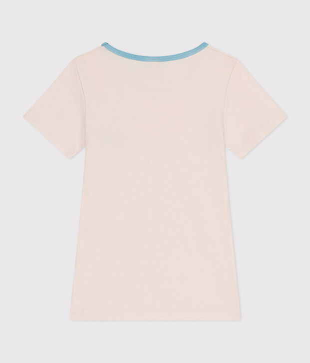 Children's short-sleeved cotton T-shirt beige