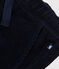 Boys' straight-fit corduroy trousers SMOKING blue