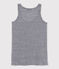 Women's milleraies-striped linen vest top SMOKING blue/LAIT white