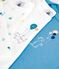 Lot de bodies manches longues en coton imprim&eacute; multicolor