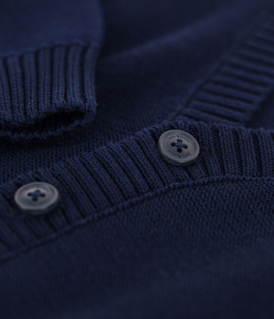 Boys' Knitted Cardigan SMOKING blue