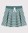 Girl's Cotton Skirt BRUT green/AVALANCHE white