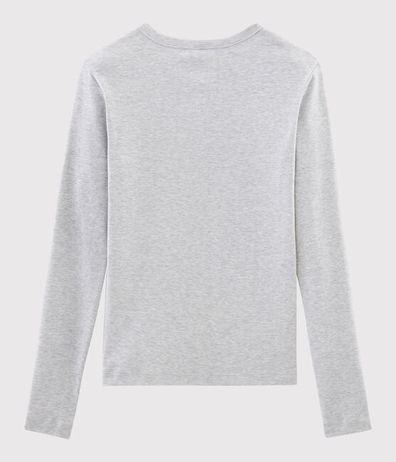Women's Iconic Round-Neck Cotton T-Shirt BELUGA CHINE grey