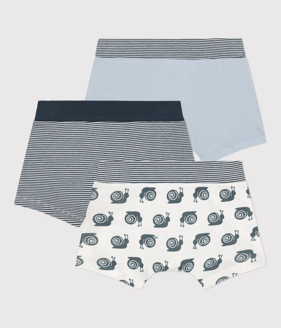 Boys' Snail Patterned Cotton Boxer Shorts - 3-Pack variante 1